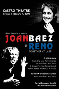 Joan Baez and Reno sign 