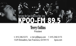 KPOO business card